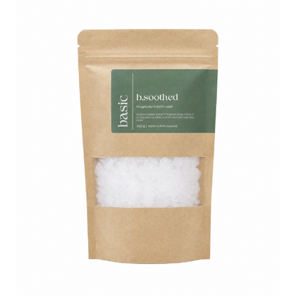 b.soothed bath soak on white background
