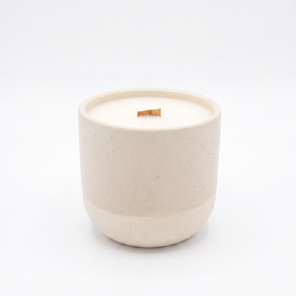 b.light Haven candle on white background