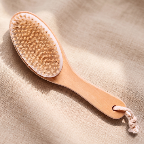b.awake dry lymphatic body brush on natural background, Basic NZ