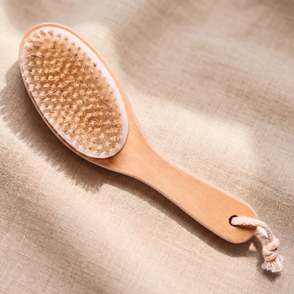 b.awake dry lymphatic body brush on natural background, Basic NZ