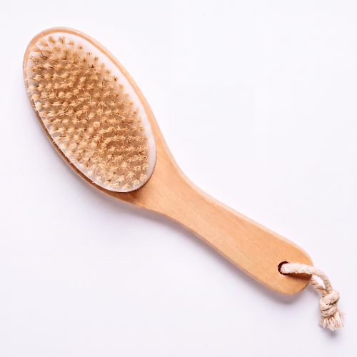 b.awake lymphatic body brush on white background